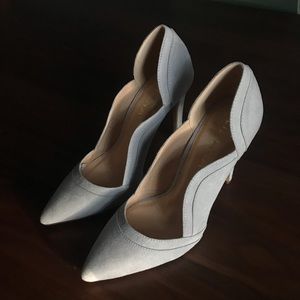 Cherie Amour Light Grey Suede Pumps, Lulus